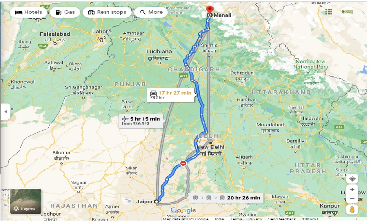 jaipur-to-manali-outstation