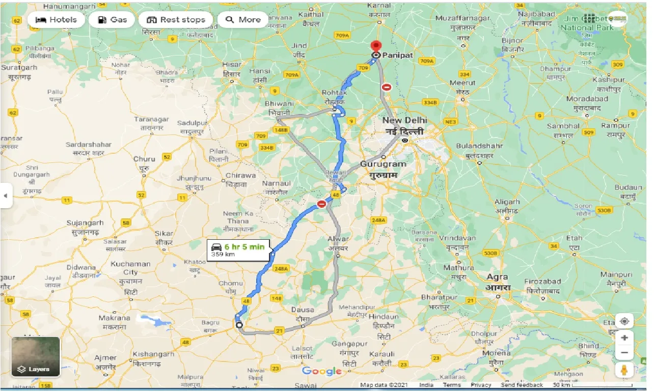 jaipur-to-panipat-one-way