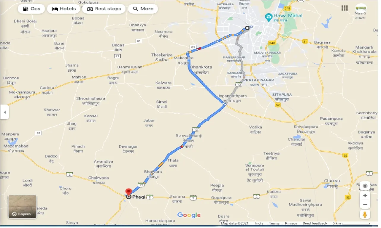 jaipur-to-phagi-round-trip