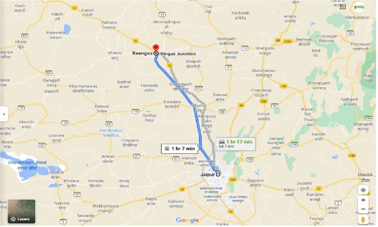 jaipur-to-reengus-round-trip