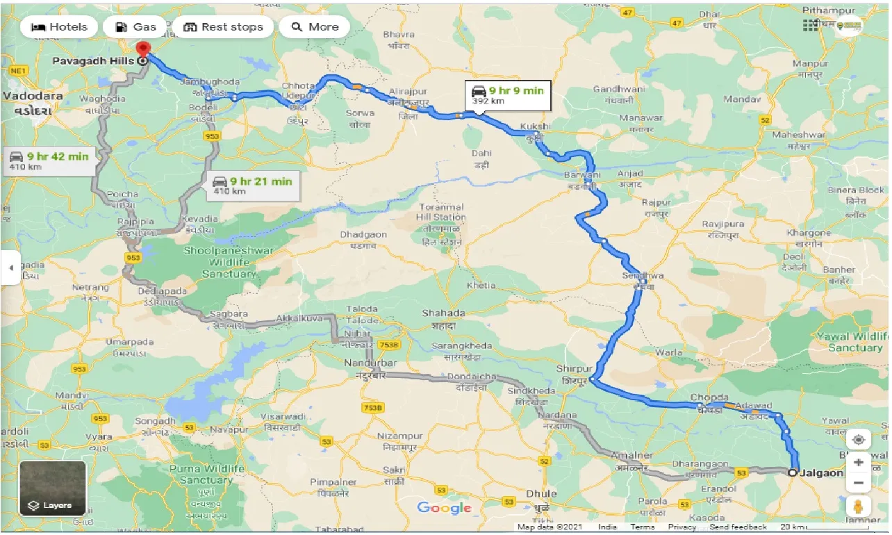 jalgaon-to-pavagadh-round-trip