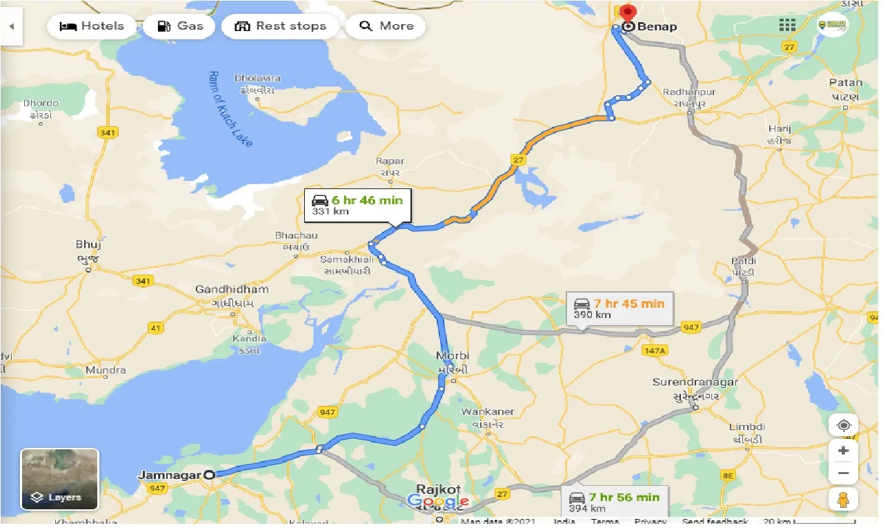 jamnagar-to-benap-taxi