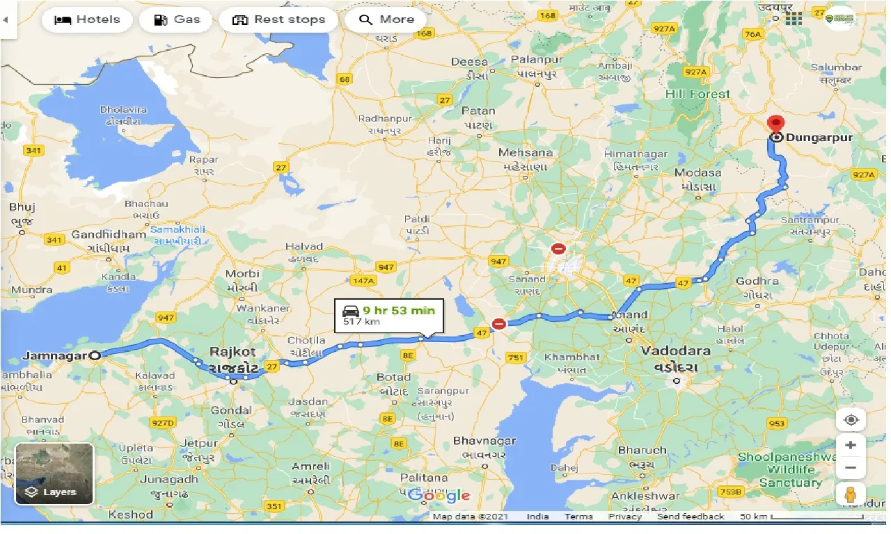 jamnagar-to-dungarpur-one-way