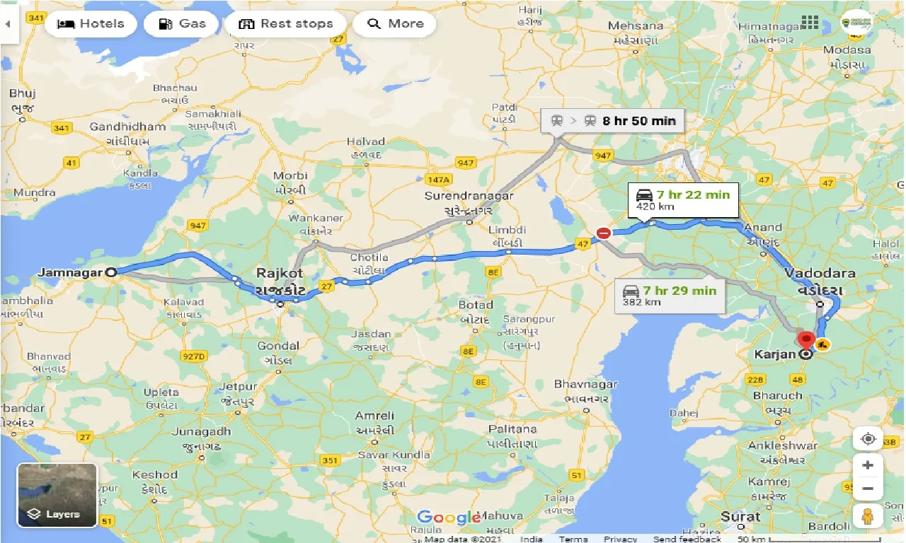 jamnagar-to-karjan-taxi