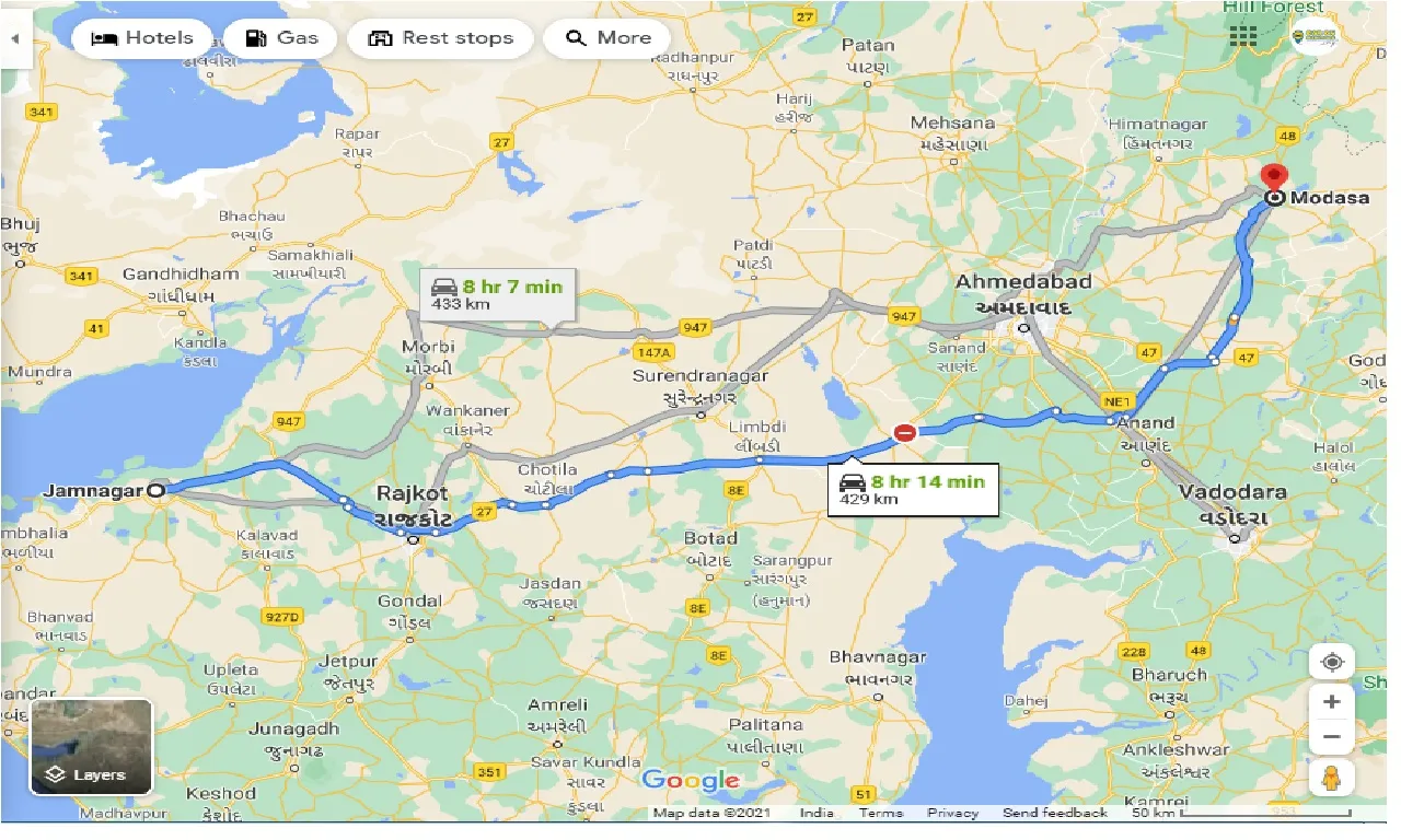 jamnagar-to-modasa-one-way