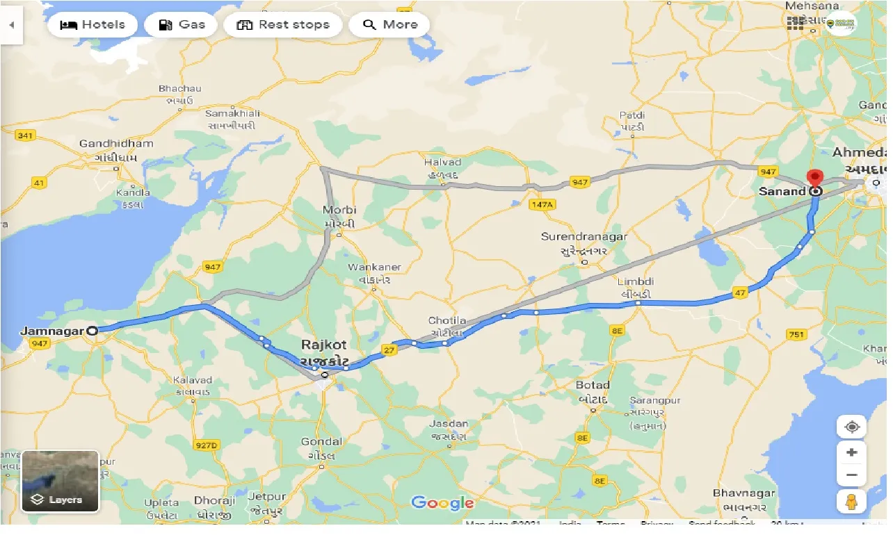 jamnagar-to-sanand-one-way