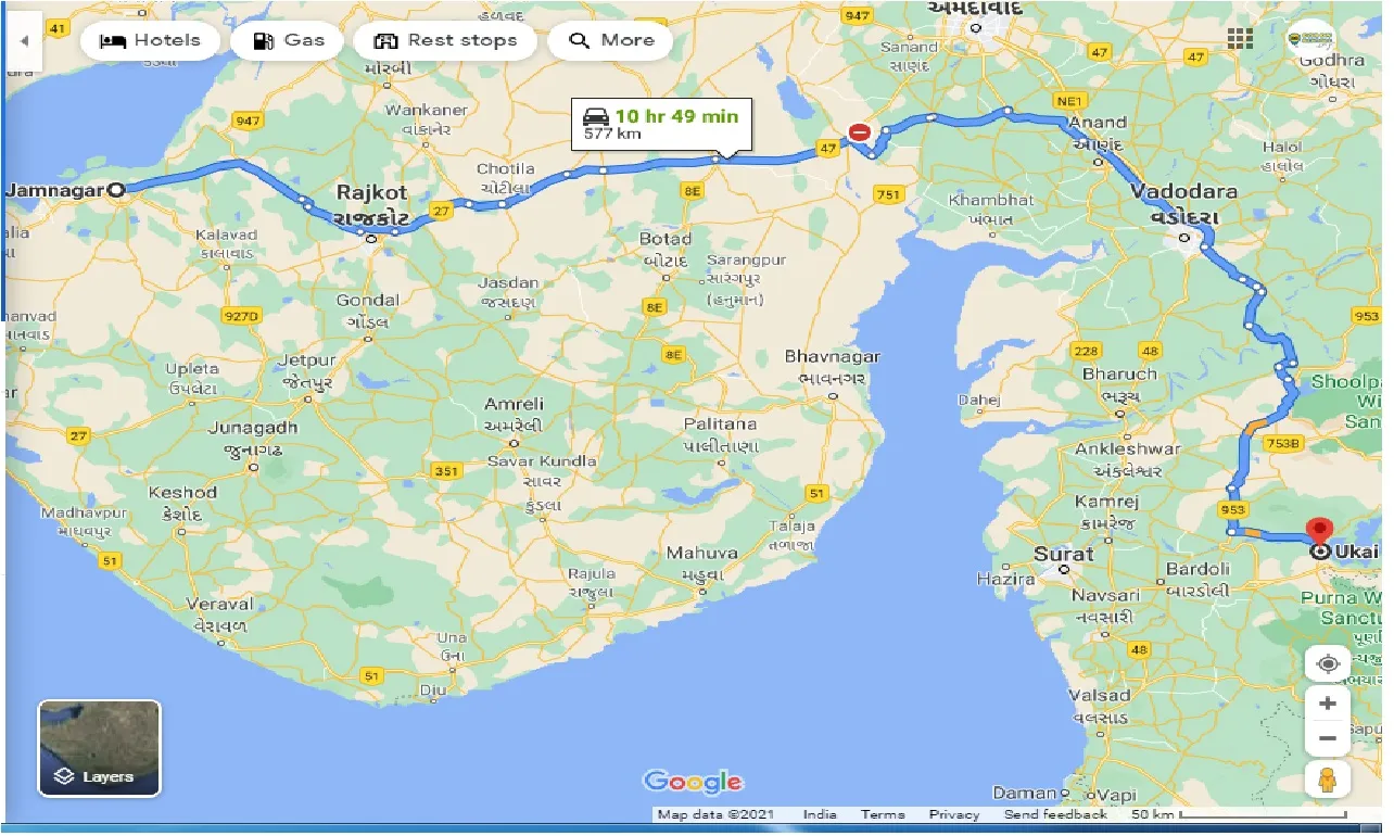 jamnagar-to-ukai-one-way