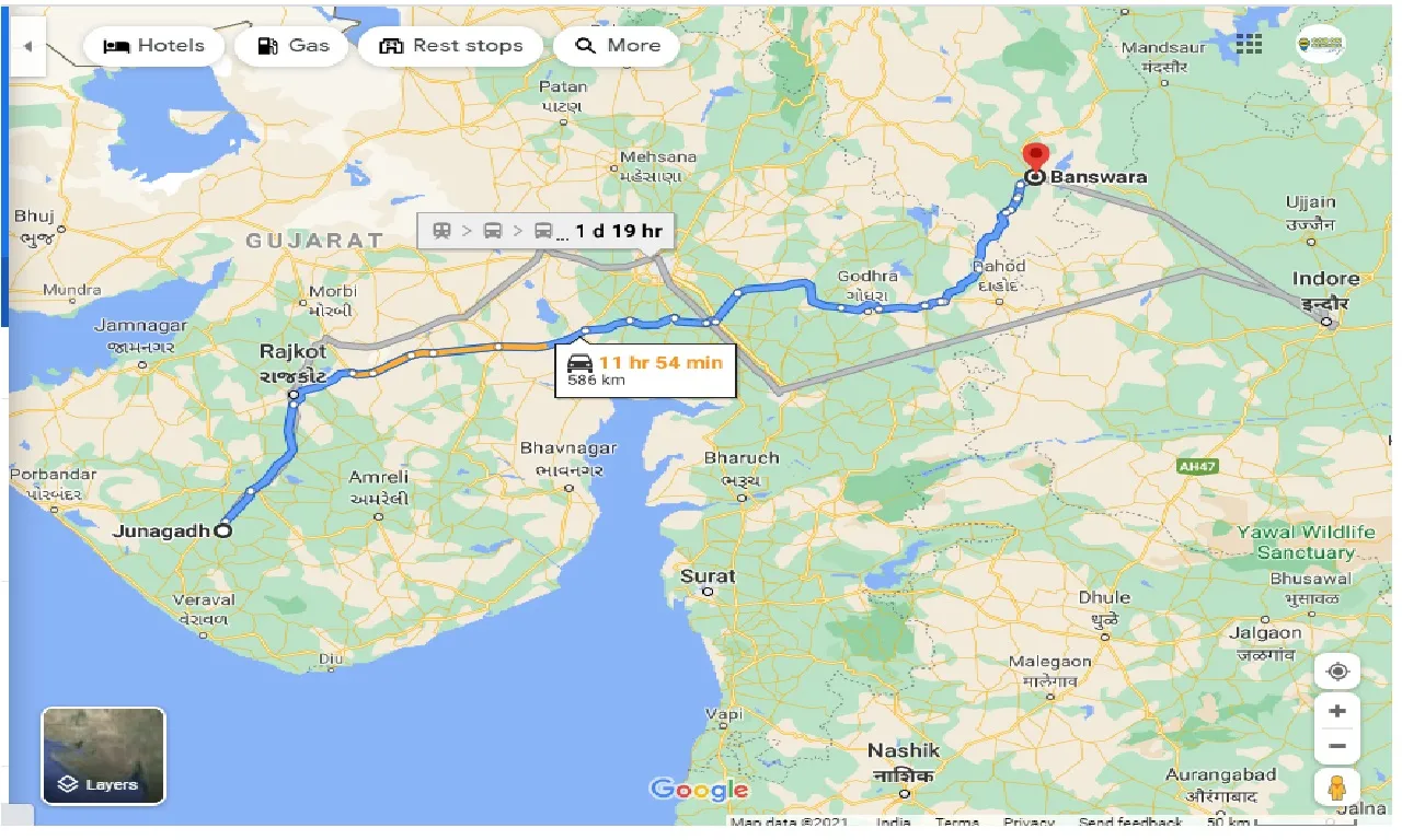 junagadh-to-banswara-taxi