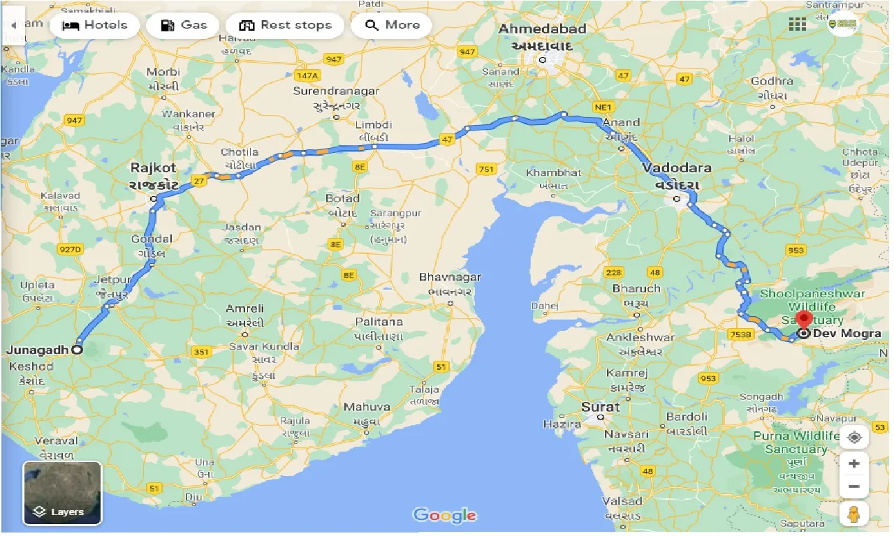 junagadh-to-dev-mogra-taxi