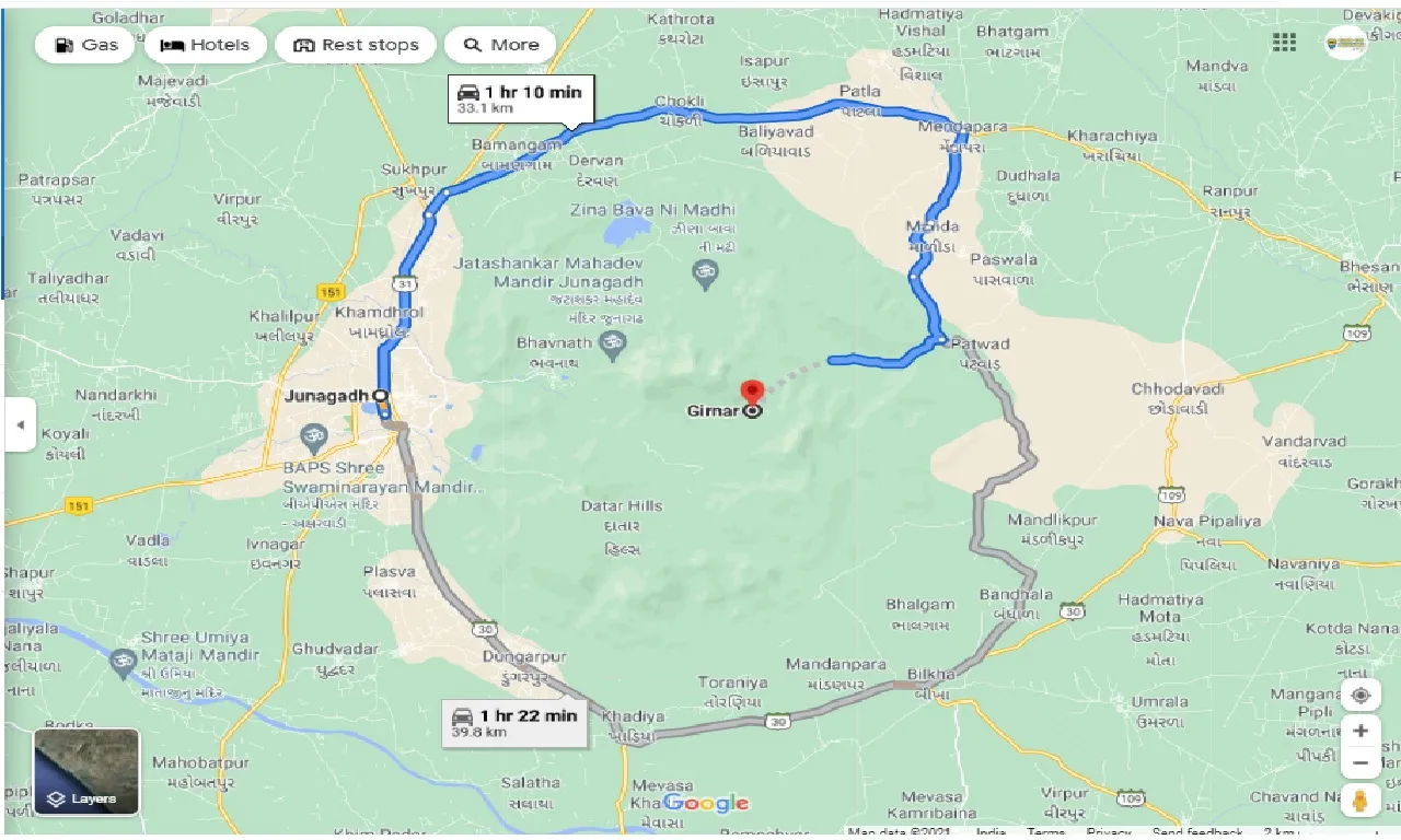 junagadh-to-girnar-round-trip