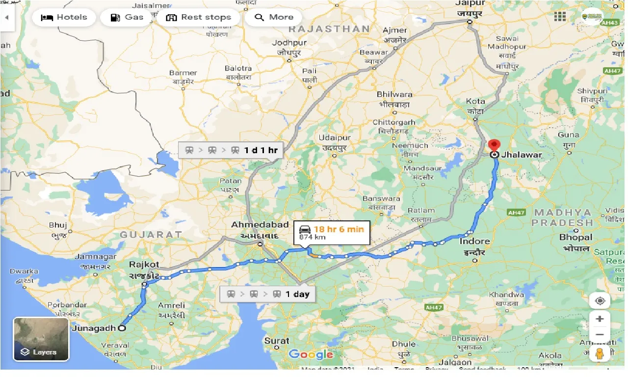 junagadh-to-jhalawar-taxi