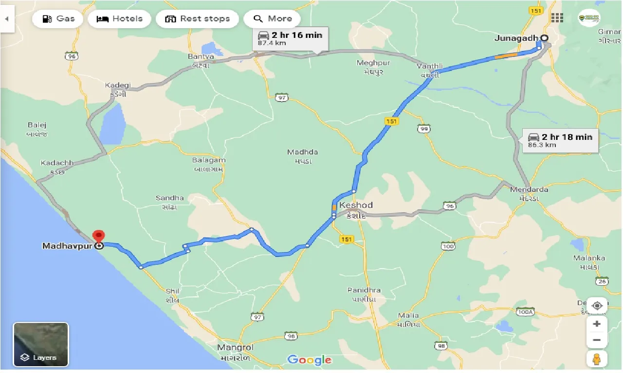 junagadh-to-madhavpur-one-way