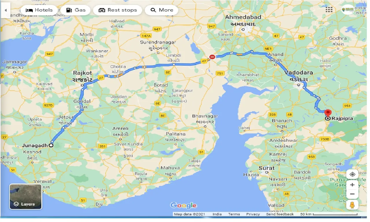 junagadh-to-rajpipla-one-way