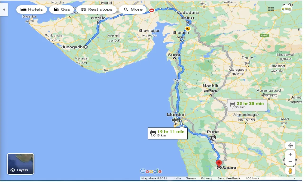 junagadh-to-satara-one-way