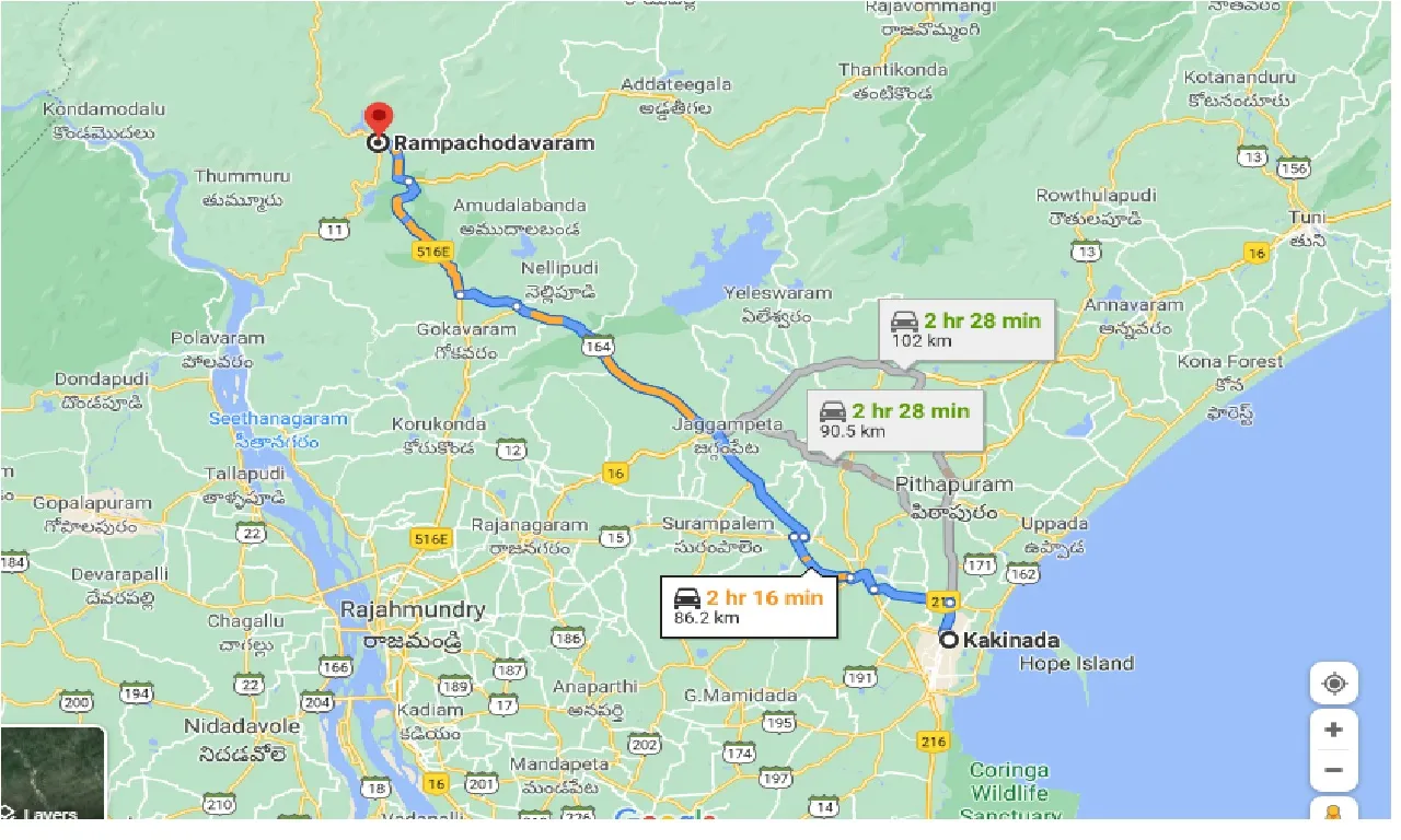 kakinada-to-rampachodavaram-one-way