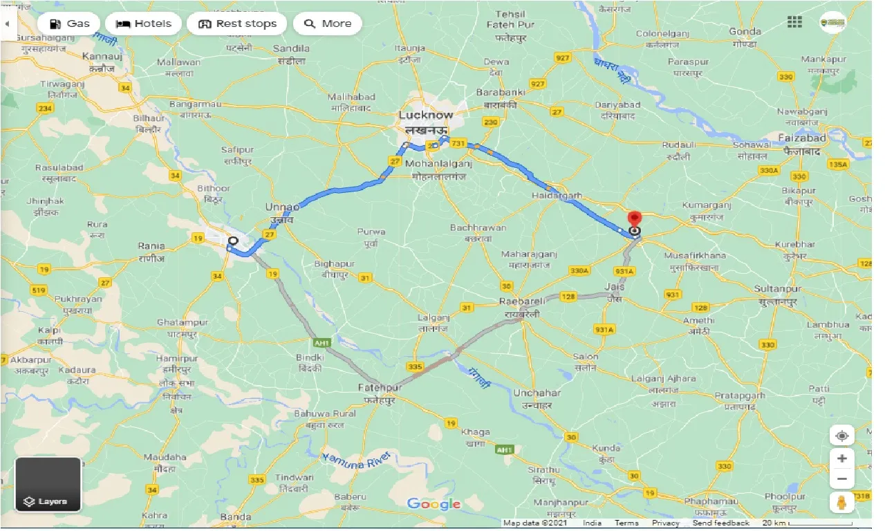 kanpur-to-ayyubganj-one-way