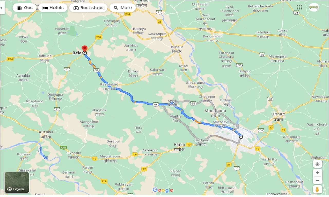 kanpur-to-bela-one-way