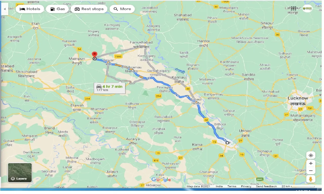 kanpur-to-bhogaon-one-way