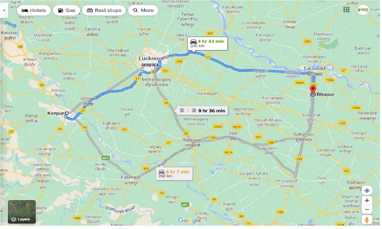 kanpur-to-bikapur-round-trip