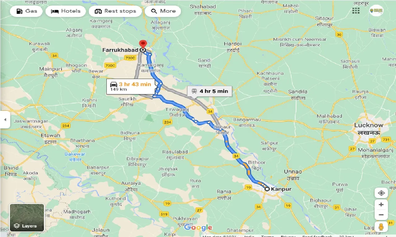 kanpur-to-farrukhabad-one-way