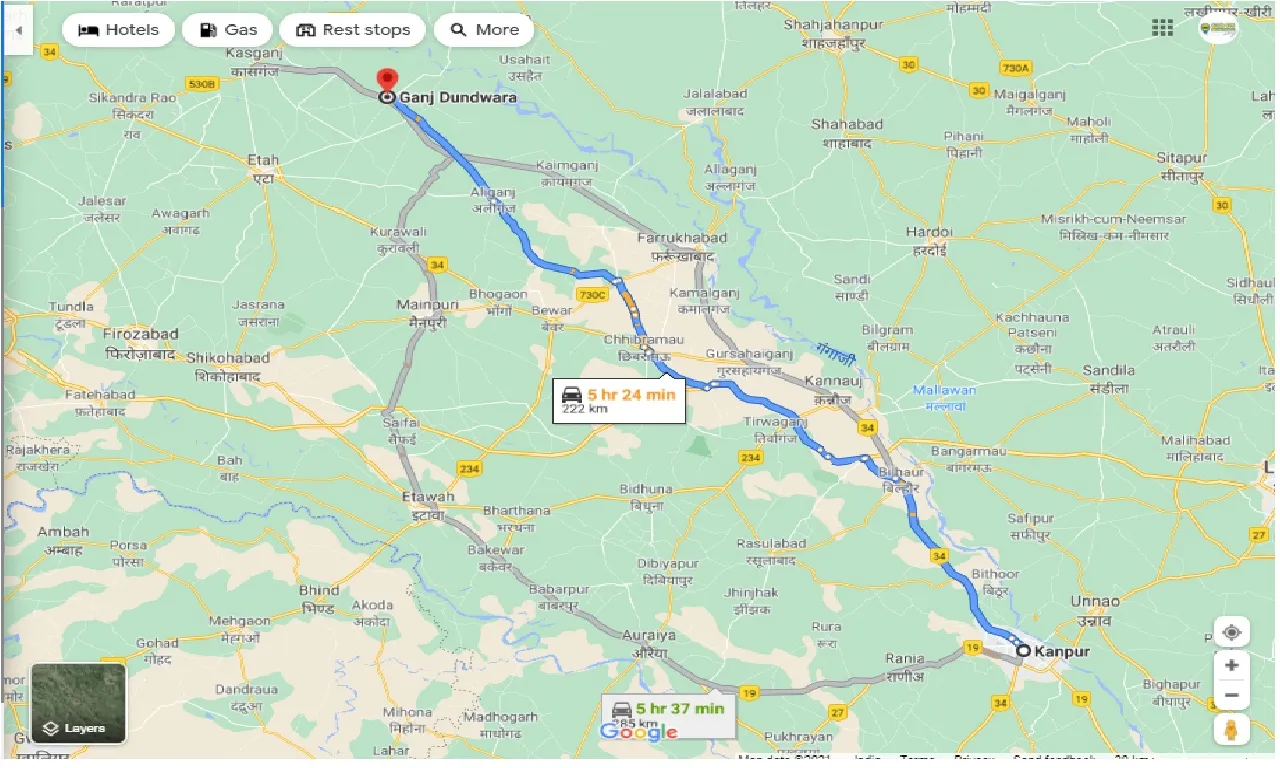 kanpur-to-ganj-dundwara-round-trip