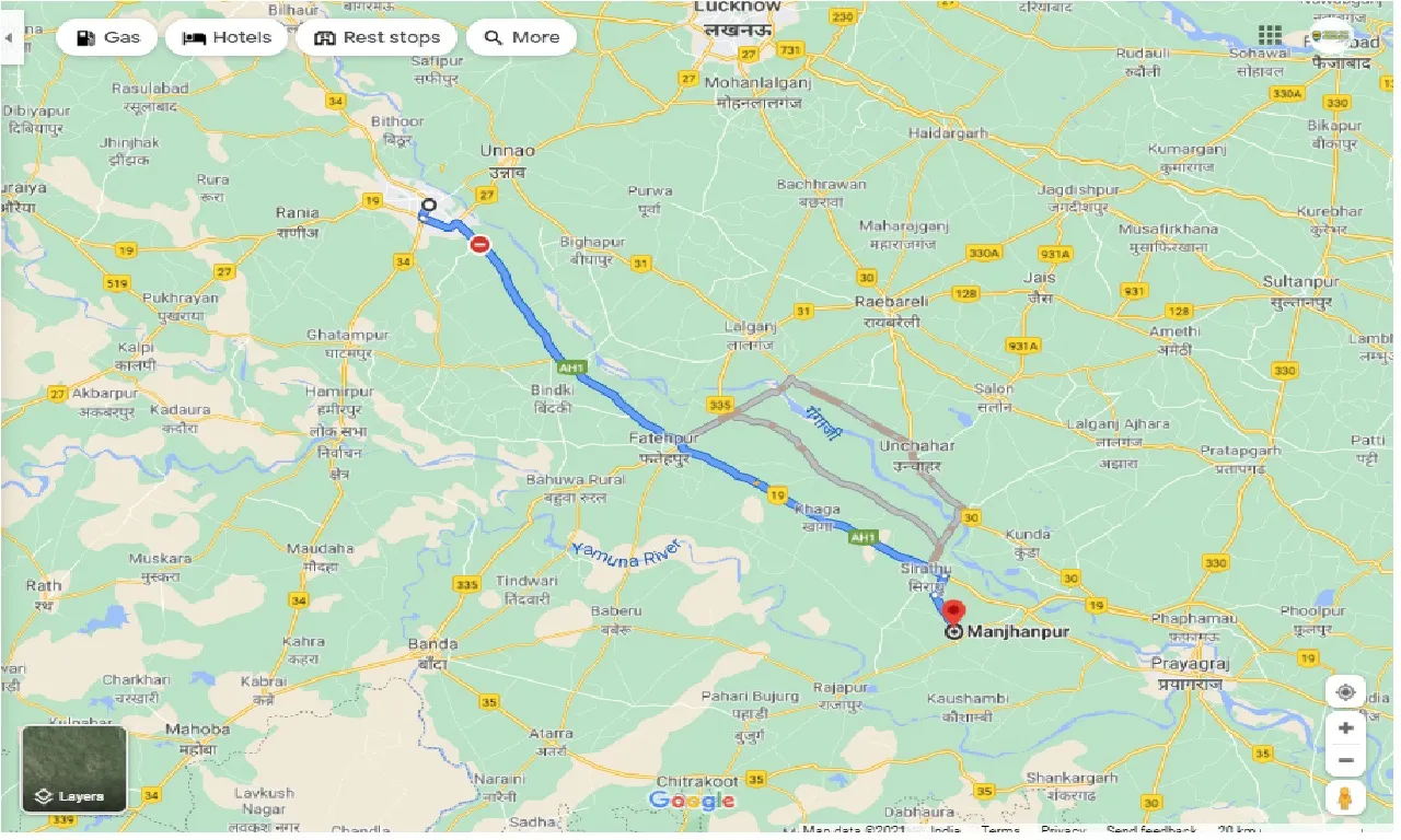 kanpur-to-manjhanpur-one-way