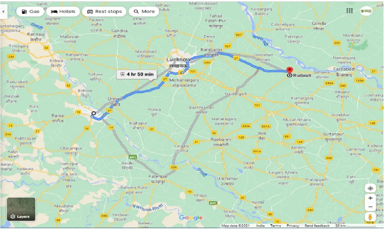 kanpur-to-rudauli-round-trip