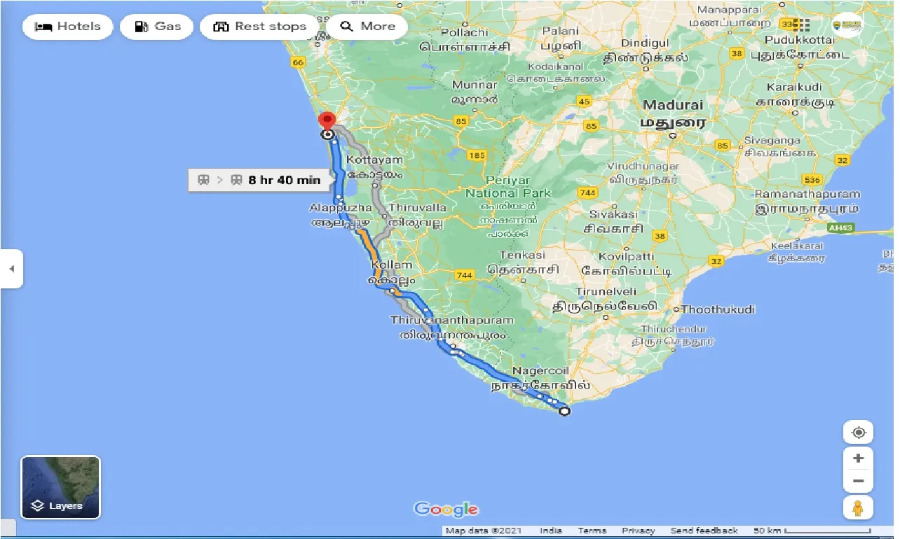 kanyakumari-to-cochin-round-trip