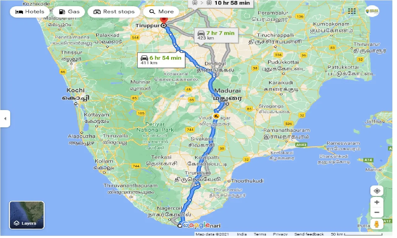 kanyakumari-to-tirupur-round-trip