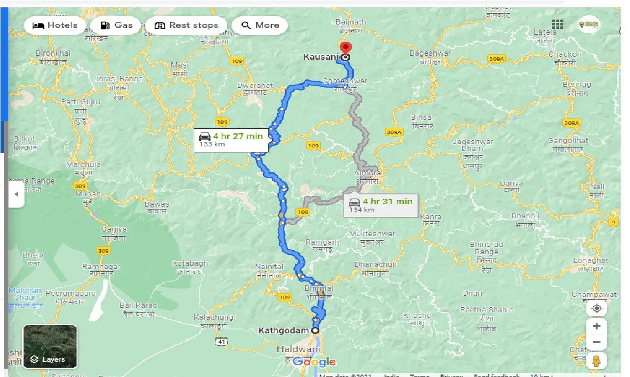 kathgodam-to-kausani-round-trip