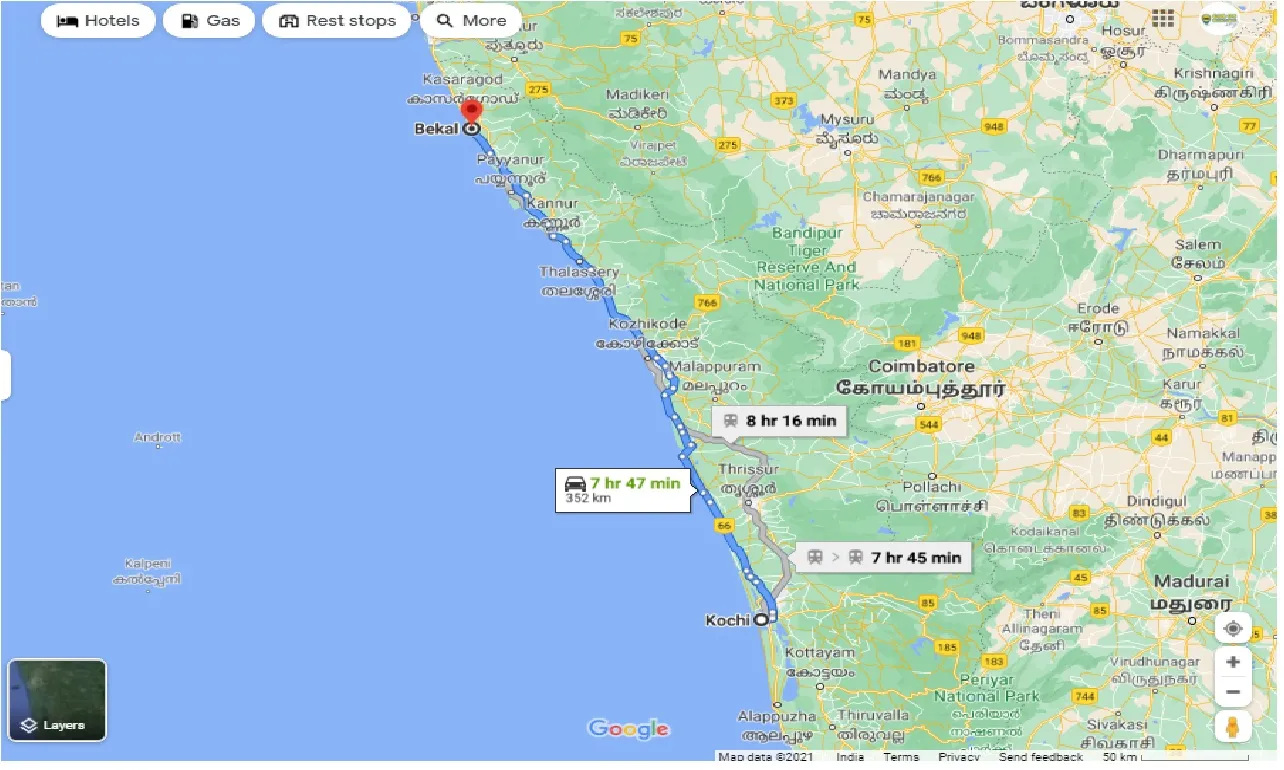 kochi-to-bekal-one-way