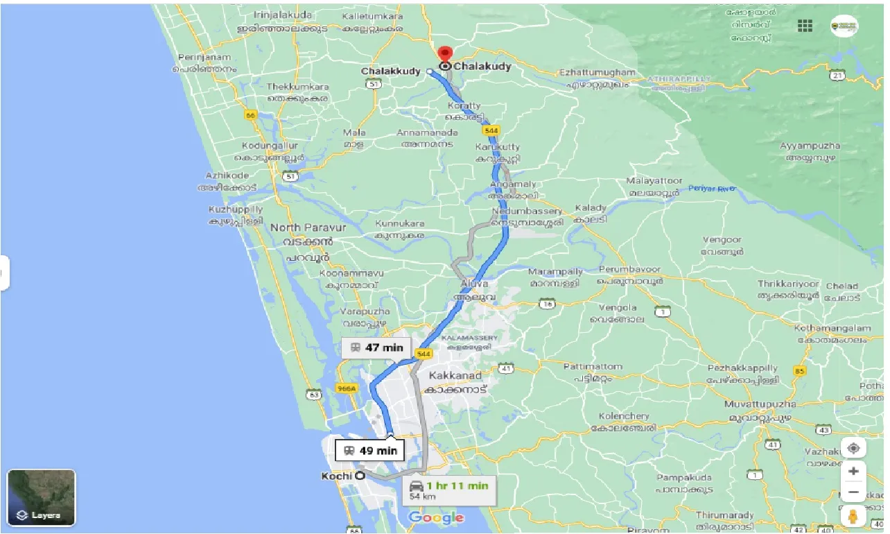 kochi-to-chalakudy-one-way