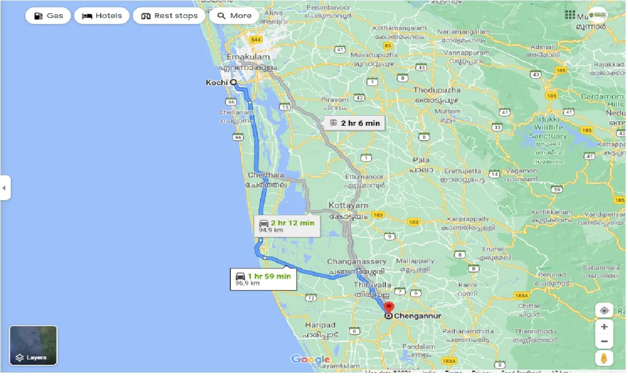 kochi-to-chengannur-round-trip