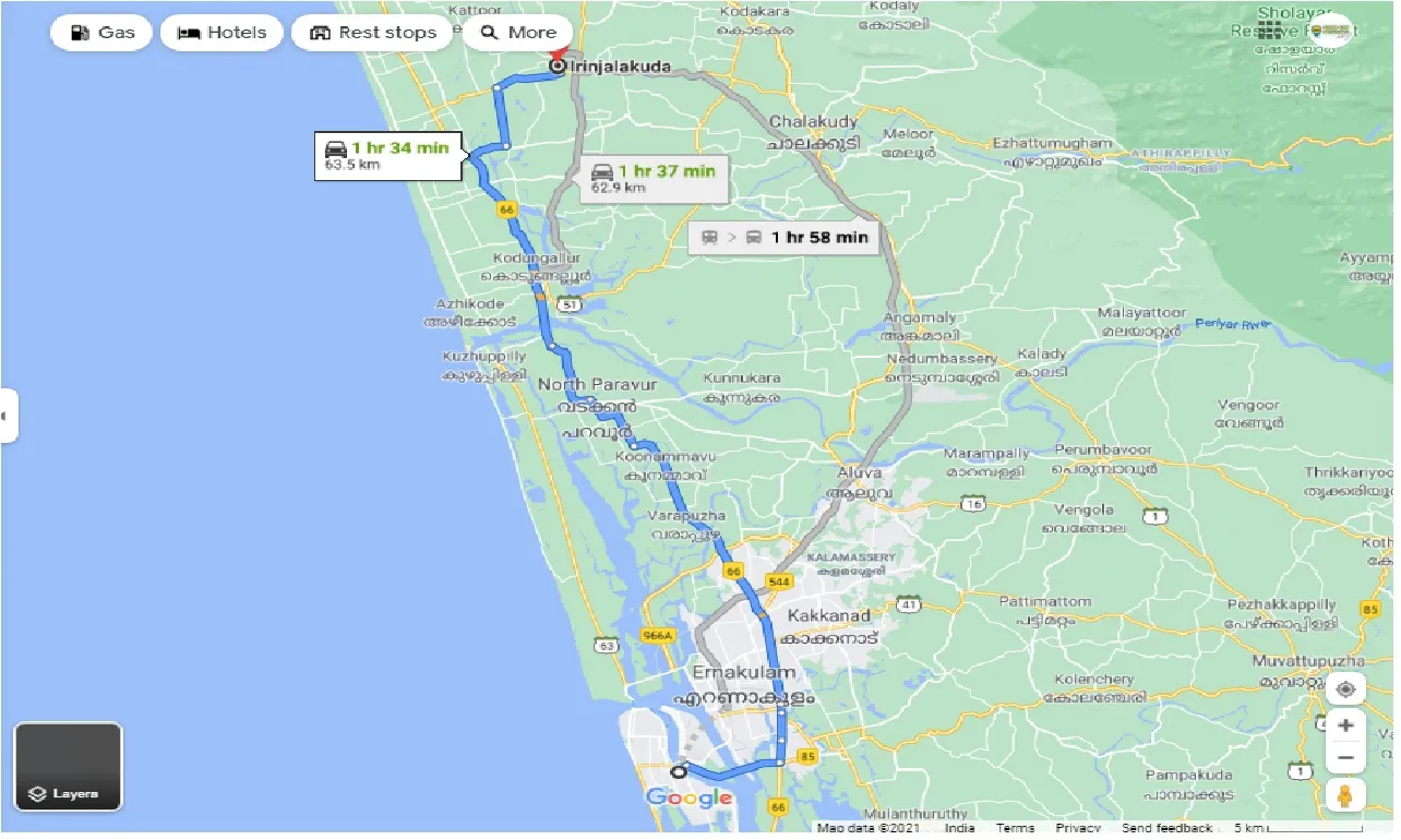 kochi-to-irinjalakuda-one-way