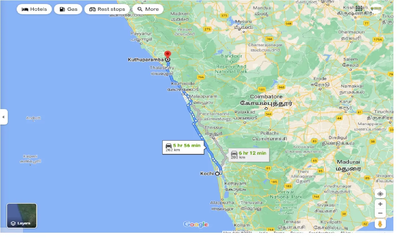 kochi-to-koothuparamba-one-way