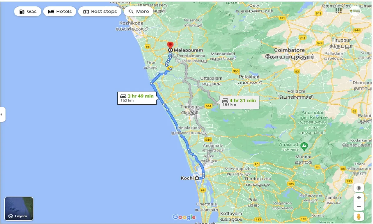 kochi-to-malappuram-one-way