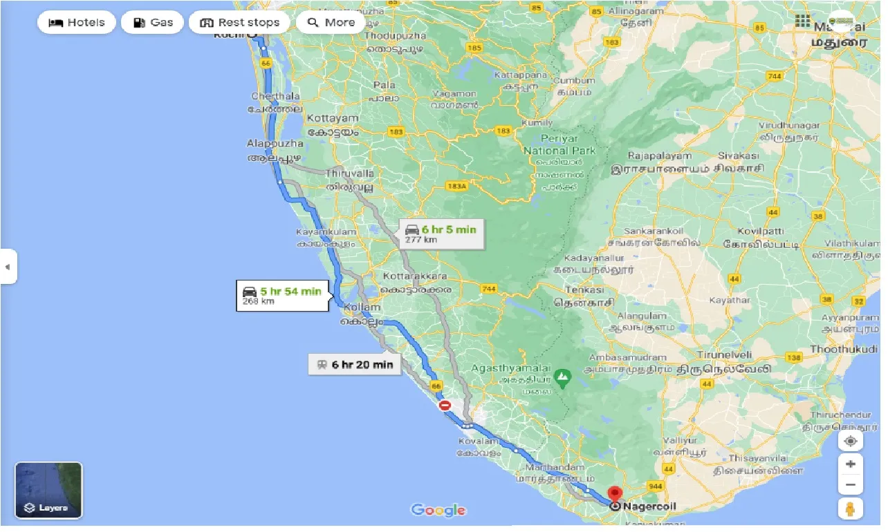 kochi-to-nagercoil-one-way