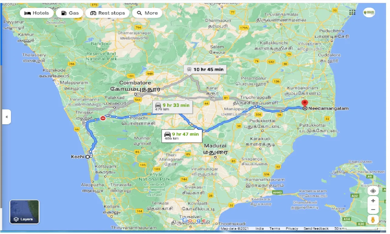 kochi-to-needamangalam-one-way