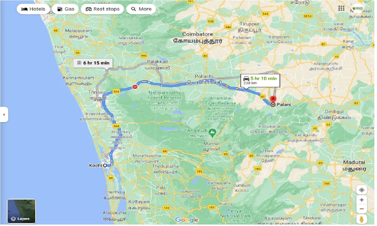 kochi-to-palani-one-way