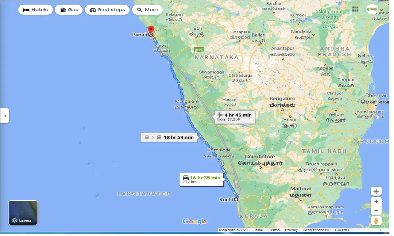 kochi-to-panaji-one-way