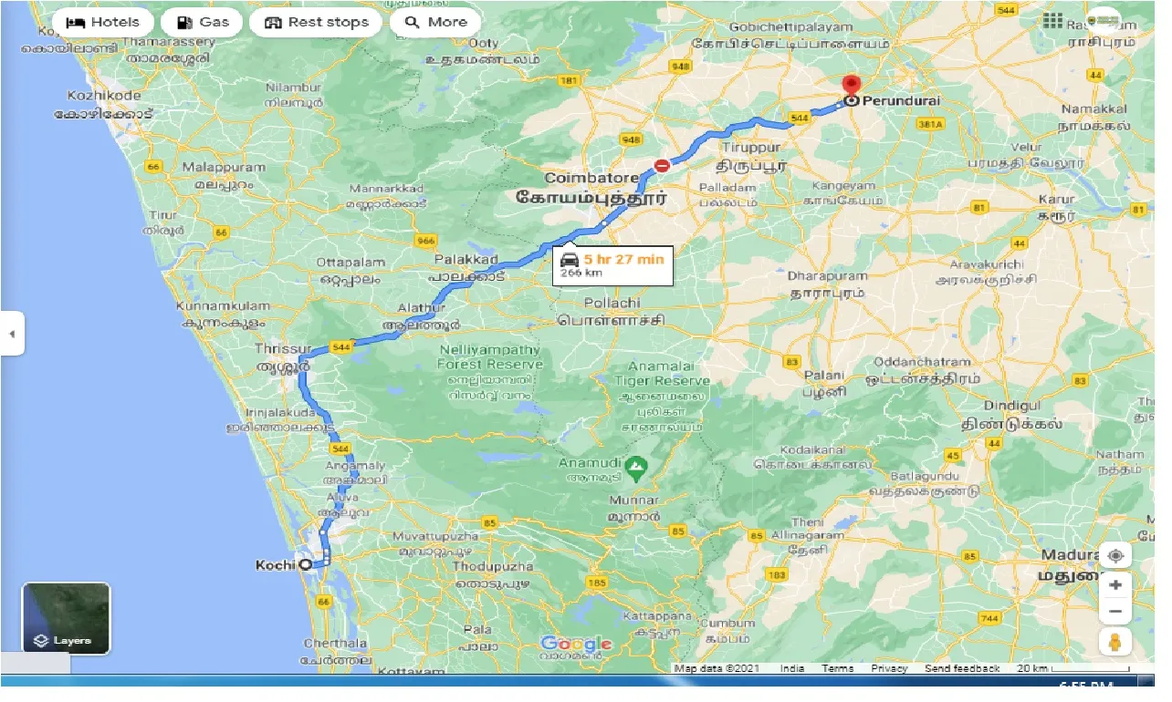 kochi-to-perundurai-one-way