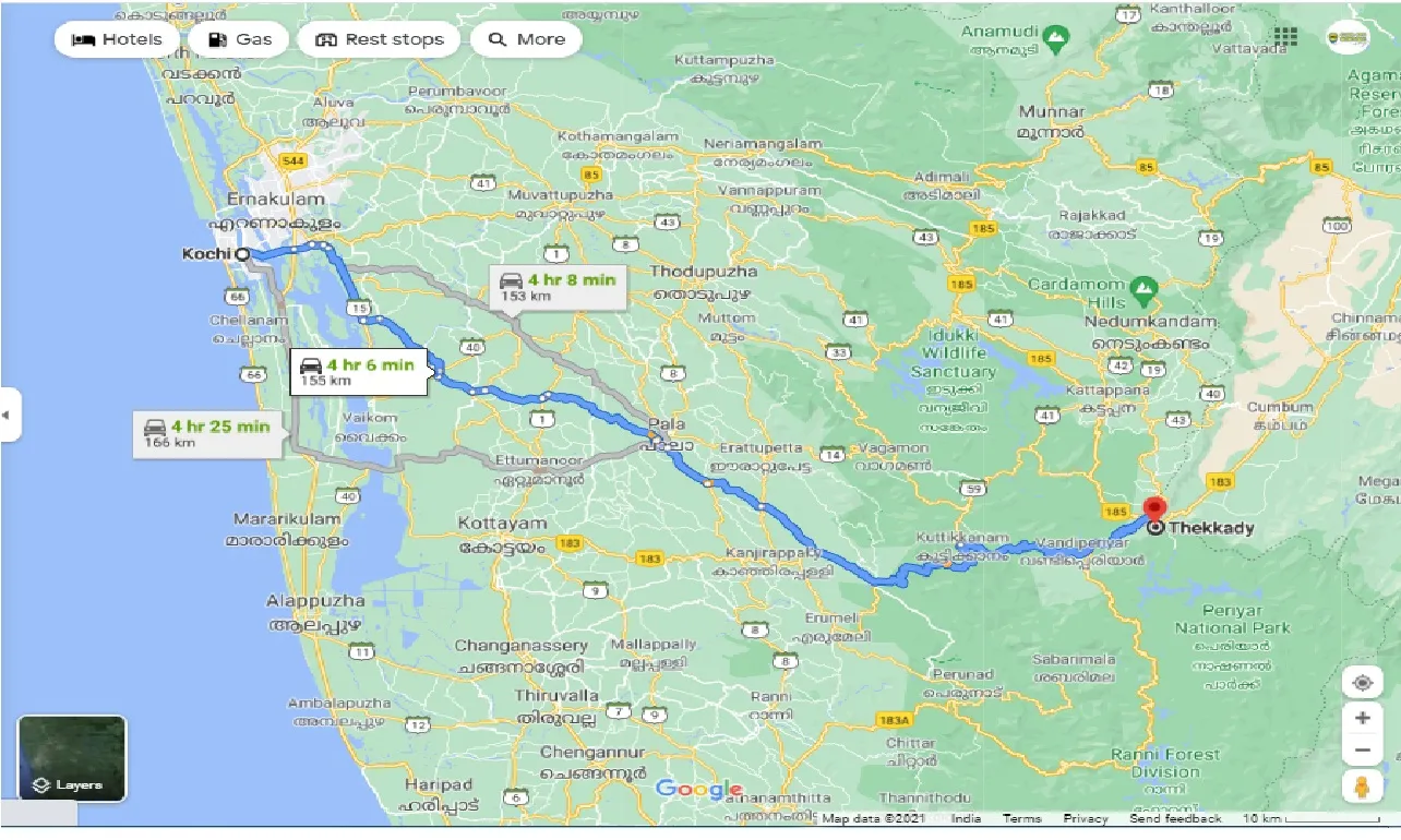 kochi-to-thekkady-round-trip