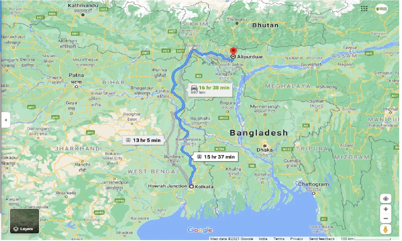 kolkata-to-alipurduar-one-way