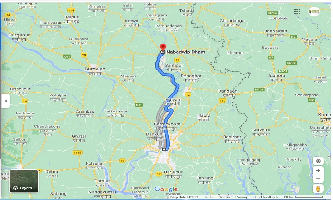 kolkata-to-nabadwip-dham-one-way