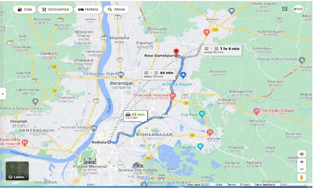 kolkata-to-new-barrackpore-round-trip