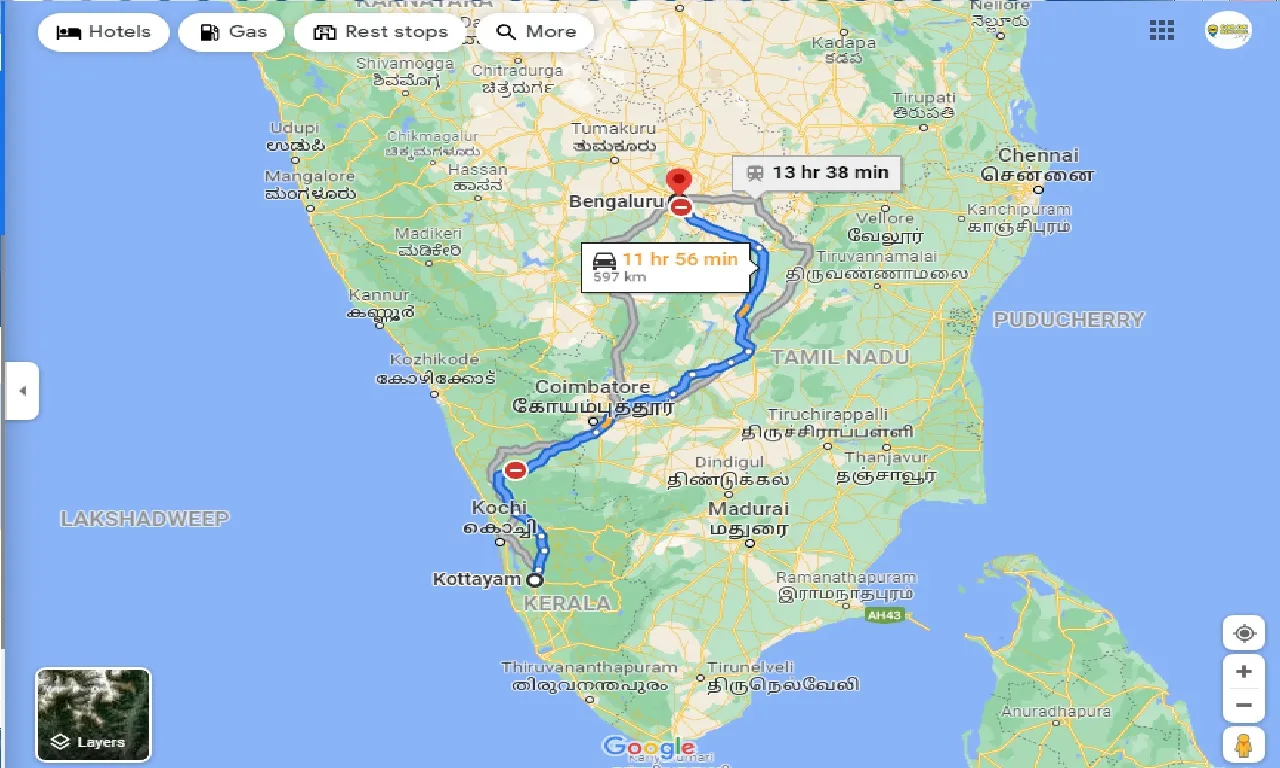 kottayam-to-bangalore-one-way