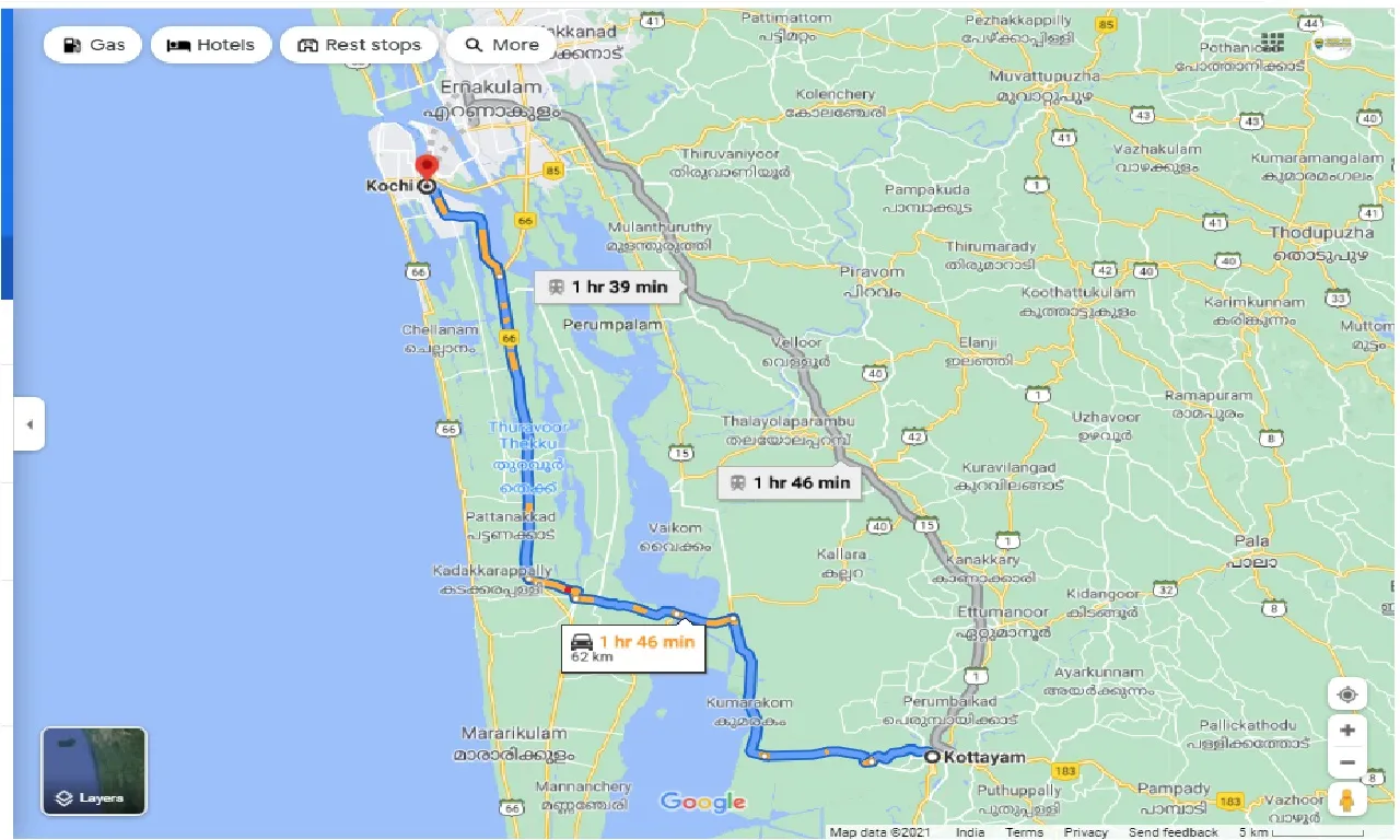 kottayam-to-cochin-round-trip