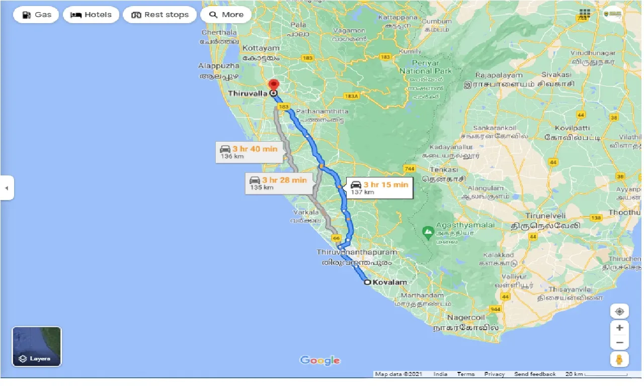 kovalam-to-thiruvalla-round-trip