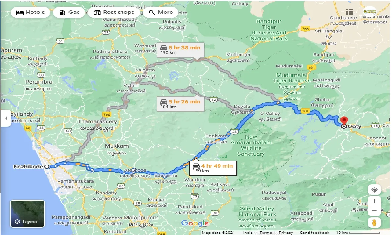 kozhikode-to-ooty-outstation