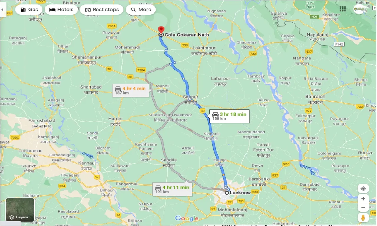 lucknow-to-gola-gokaran-nath-one-way